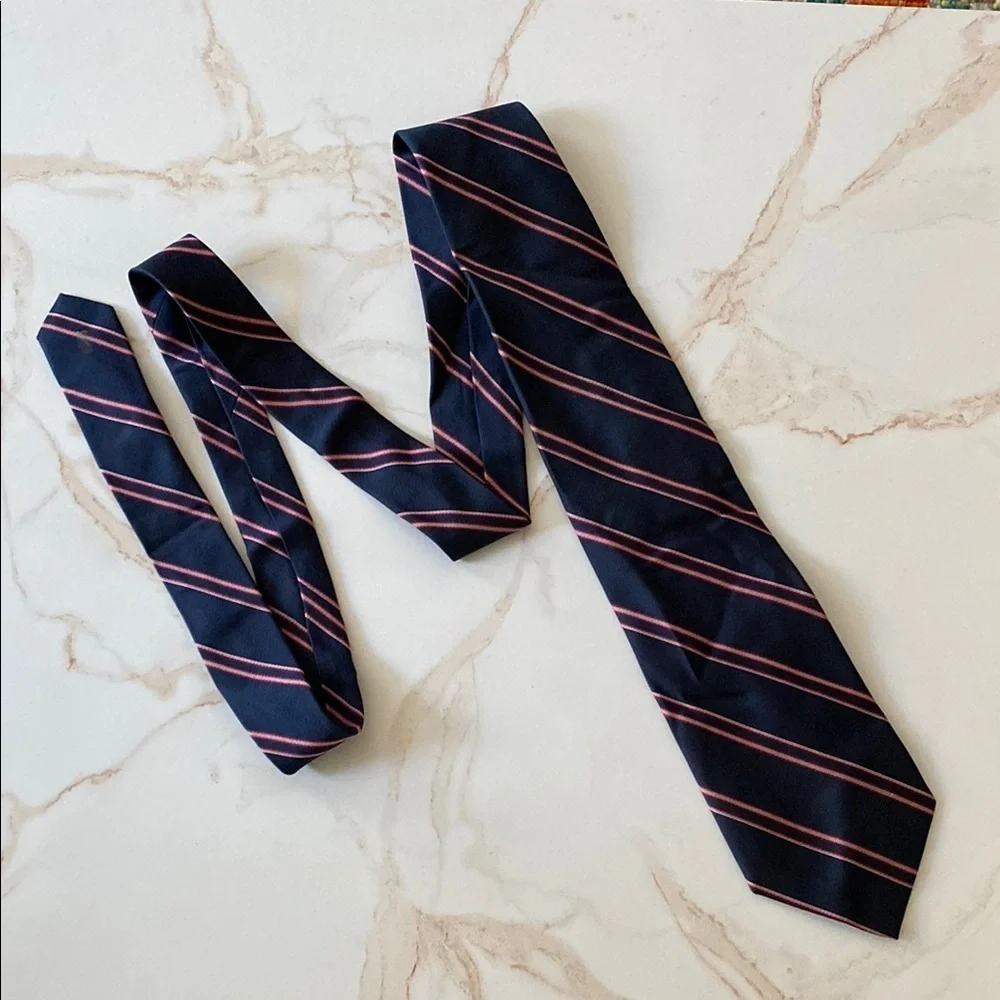Classic Navy Striped Tie